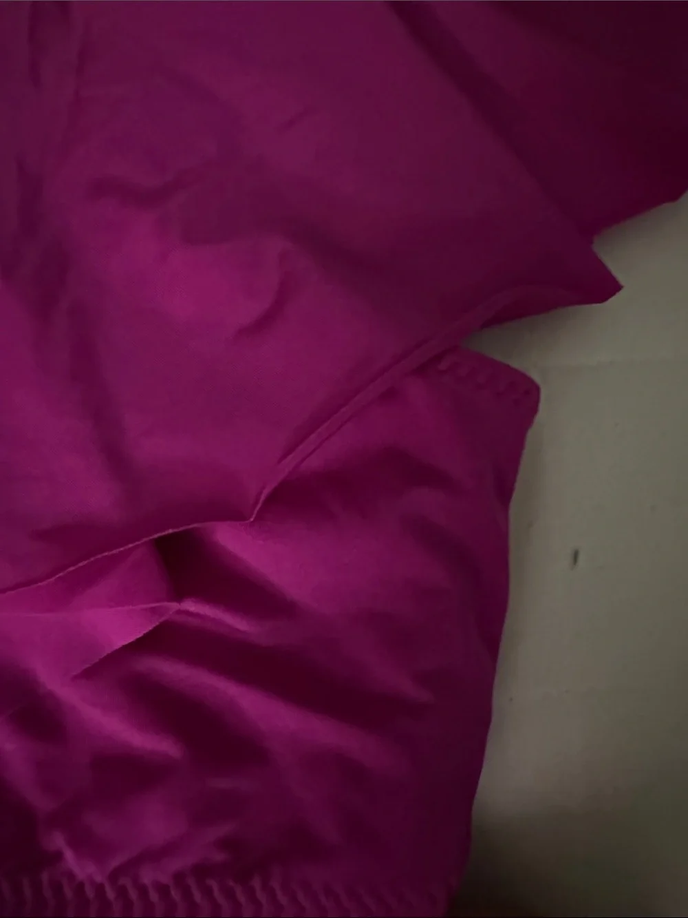 & Other Stories Magenta One-Shoulder Swim Coverup